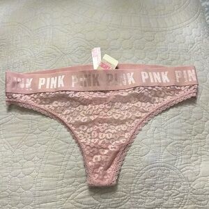 Victoria secret pink thong size medium